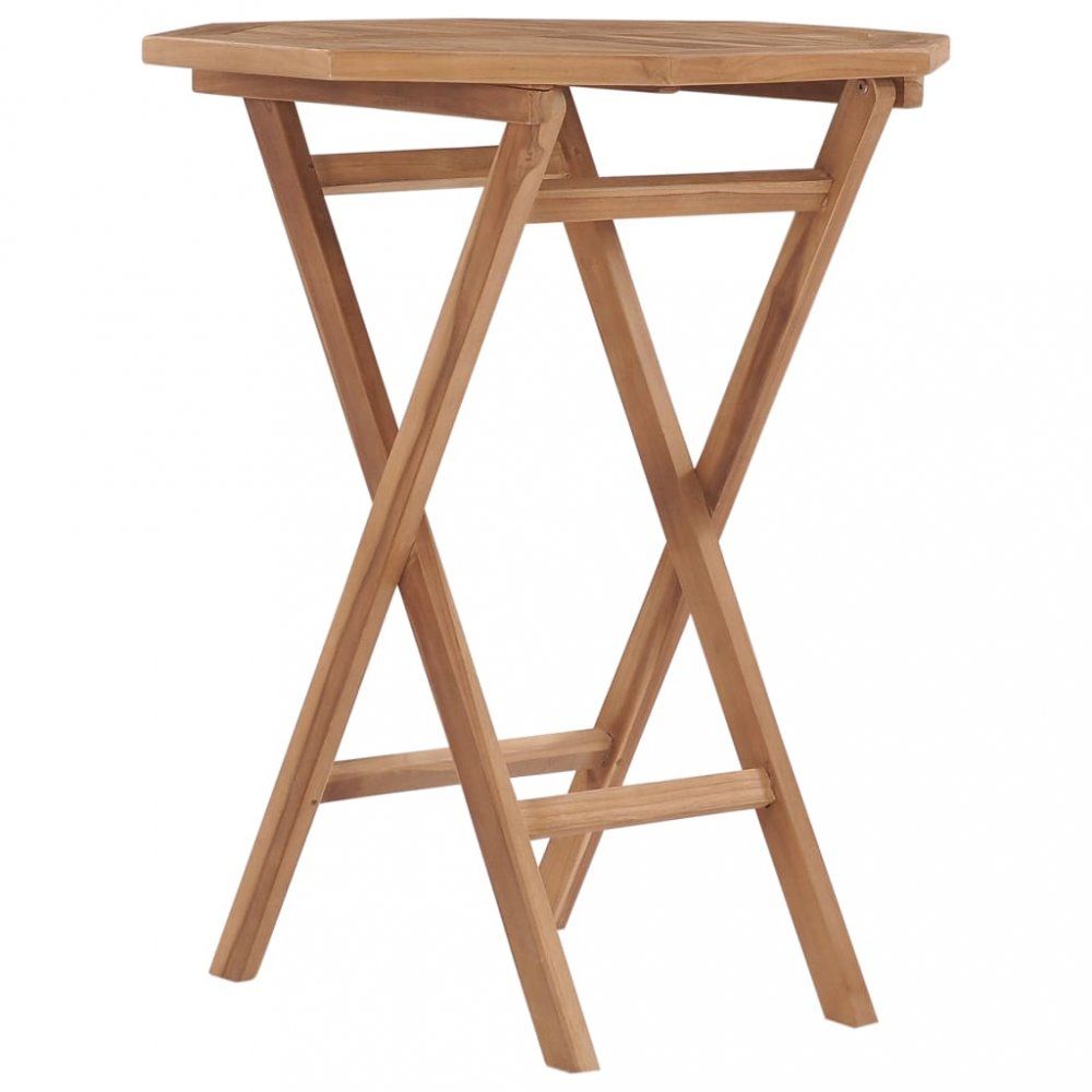 Skládací zahradní stolek 60x60 cm teaková dřevo Dekorhome - DEKORHOME.CZ