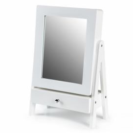 MODERNHOME Zrcadlová skříňka na šperky Mendy bílá