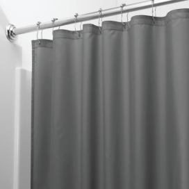 Šedý sprchový závěs iDesign, 183 x 183 cm