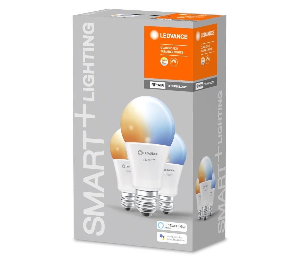 Ledvance SADA 3x LED Stmívatelná žárovka SMART+ E27/14W/230V 2700K-6500K - Ledvance  -  Svět-svítidel.cz