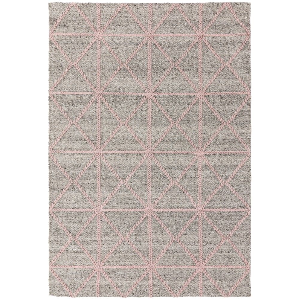 Šedo-růžový koberec Asiatic Carpets Prism, 120 x 170 cm - Bonami.cz