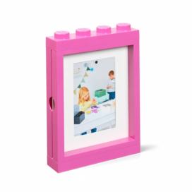 Růžový rámeček na fotku LEGO®, 19,3 x 26,8 cm
