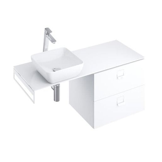 Deska pod umyvadlo pod umyvadlo Ravak Comfort 120x2x46,5 cm Bílá lesk X000001381 - Siko - koupelny - kuchyně