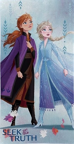 Dětský froté ručník Frozen Ledové Království Anna a Elsa 30x50 cm  - POVLECENI-OBCHOD.CZ