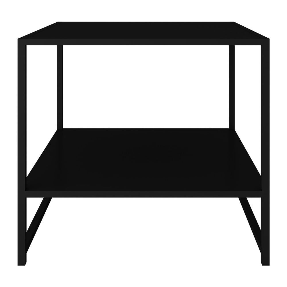 Černý kovový odkládací stolek Canett Lite, 50 x 50 cm - Bonami.cz