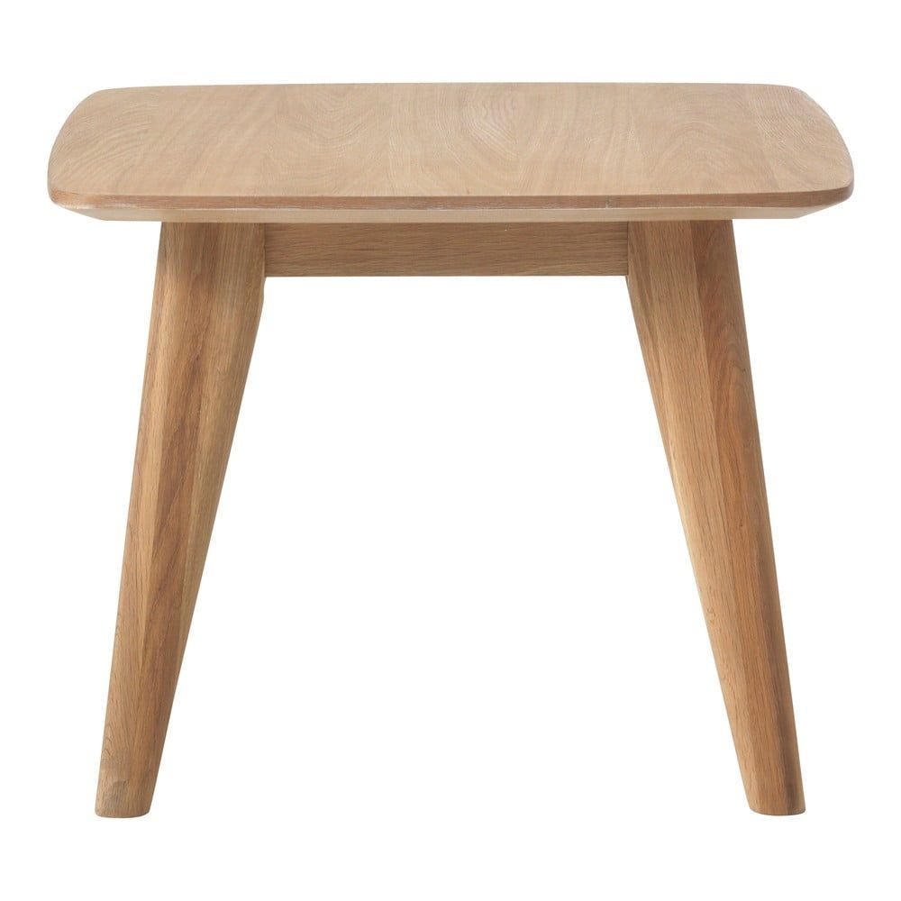 Odkládací stolek s nohami z dubového dřeva Unique Furniture Rho, 60 x 60 cm - Bonami.cz