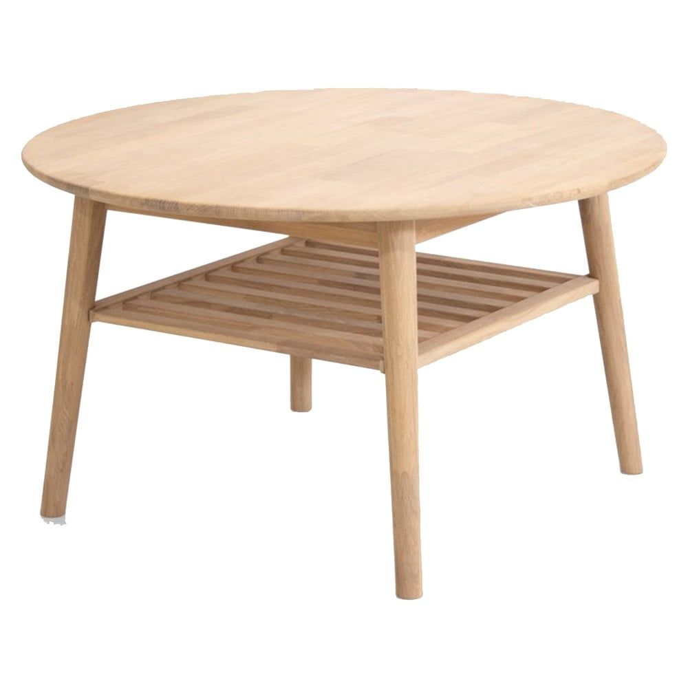Odkládací stolek z dubového dřeva Canett Martell, ⌀ 90 cm - Bonami.cz