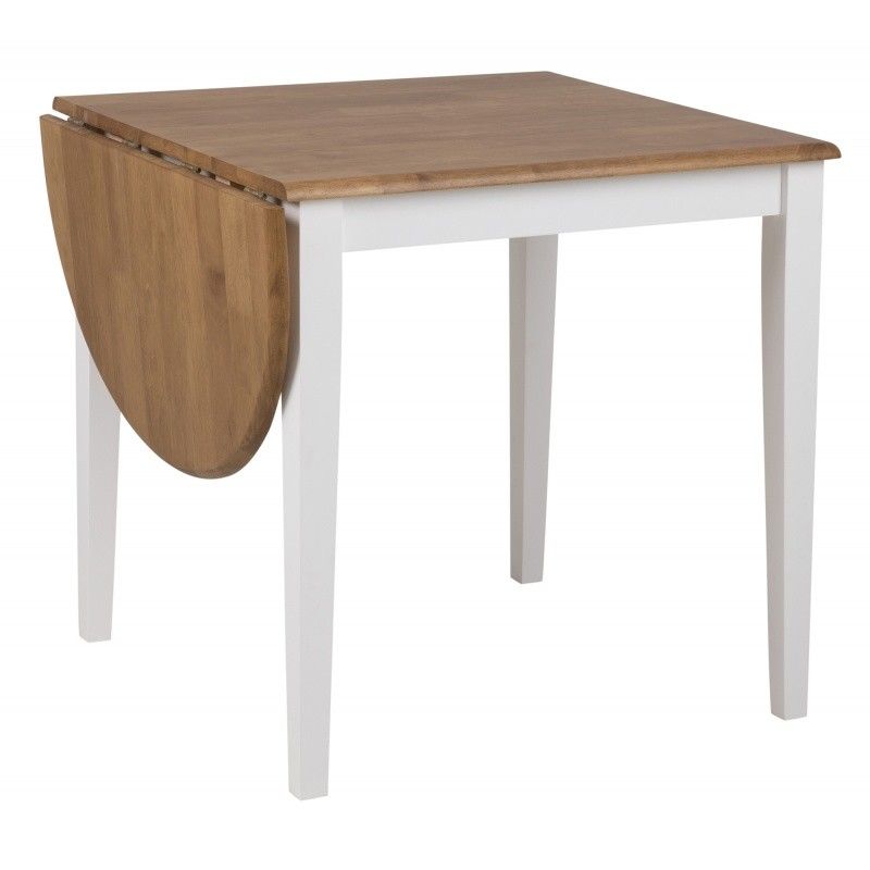 Actona Kuchyňský stůl Melbourne s 1 přídavným panelem, 75/115x75x74 cm, dub/bílá - MUJ HOUSE.cz