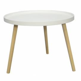 Tempo Kondela Příruční stolek SANSE TYP 1 - bílá/přírodní