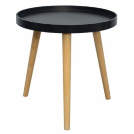 Tempo Kondela Příruční stolek SANSE TYP 2 - černá/přírodní