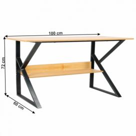 Pracovní stůl s policí TARCAL Tempo Kondela 100x60 cm