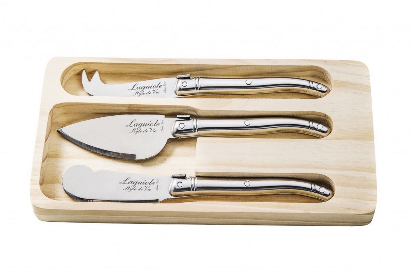 Sada nožů na sýr Laguiole Premium 3 ks nerez - Chefshop.cz
