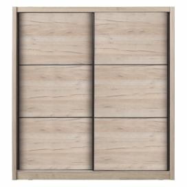 Šatní skříň s posuvnými dveřmi Debby 215 - dub šedý
