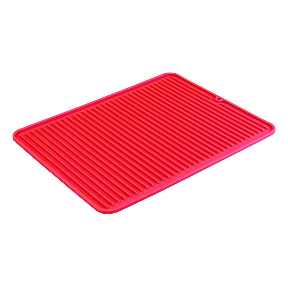 Červený odkapávač na nádobí iDesign Lineo, 40 x 32 cm - Bonami.cz