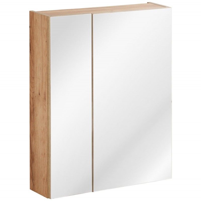 Comad Koupelnová skříňka se zrcadlem Capri 842 2D dub kraft zlatý - Sedime.cz