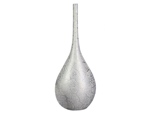 Dekorační váza (11x23x54cm), stříbrná - FORLIVING