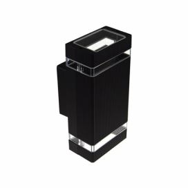  Venkovní nástěnné svítidlo LITEK 2xGU10/30W/230V IP44 černá 