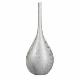 Dekorační váza (11x23x54cm), stříbrná