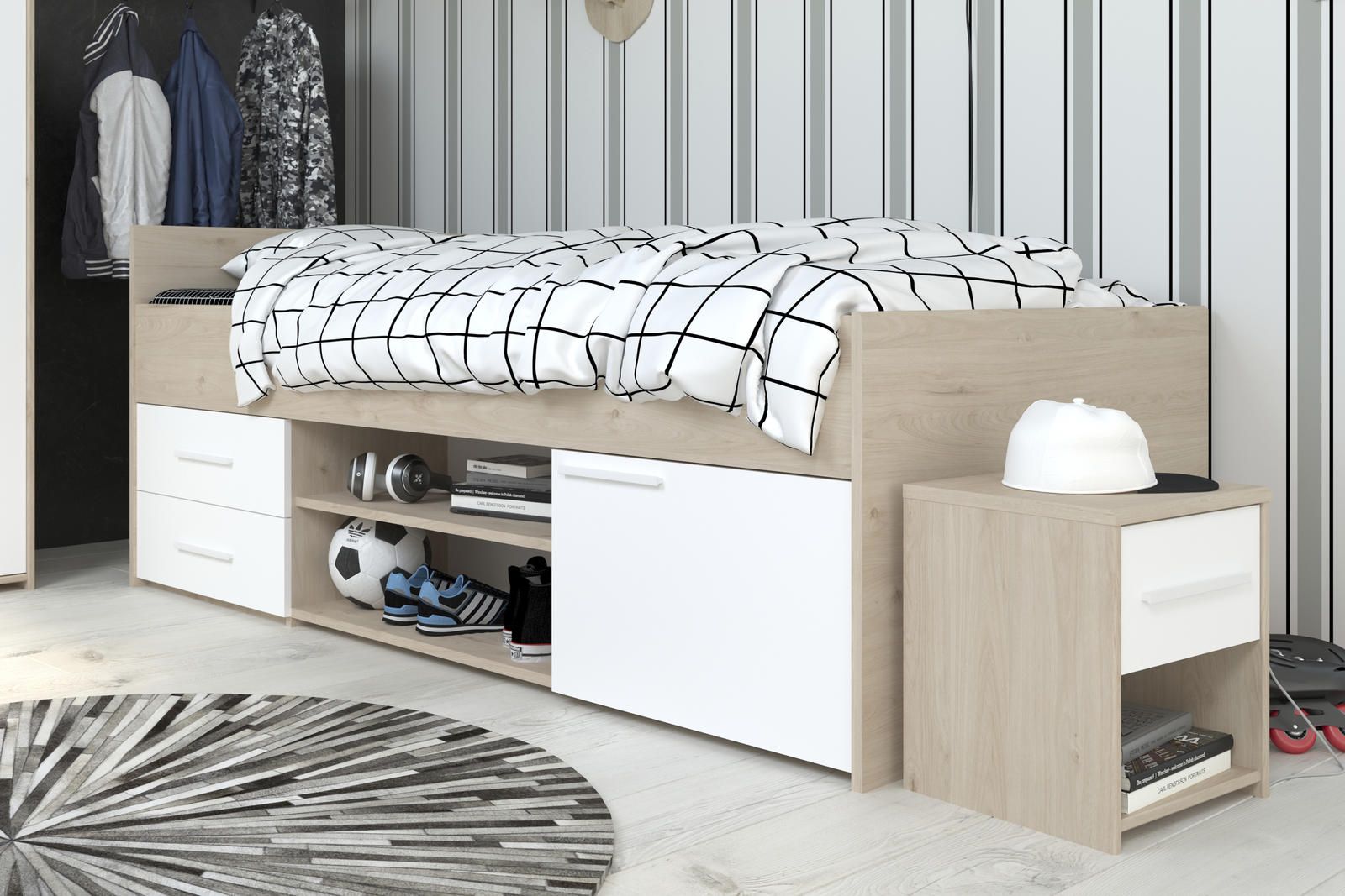 Aldo Dětská postel s úložným prostorem Finland - Nábytek ALDO