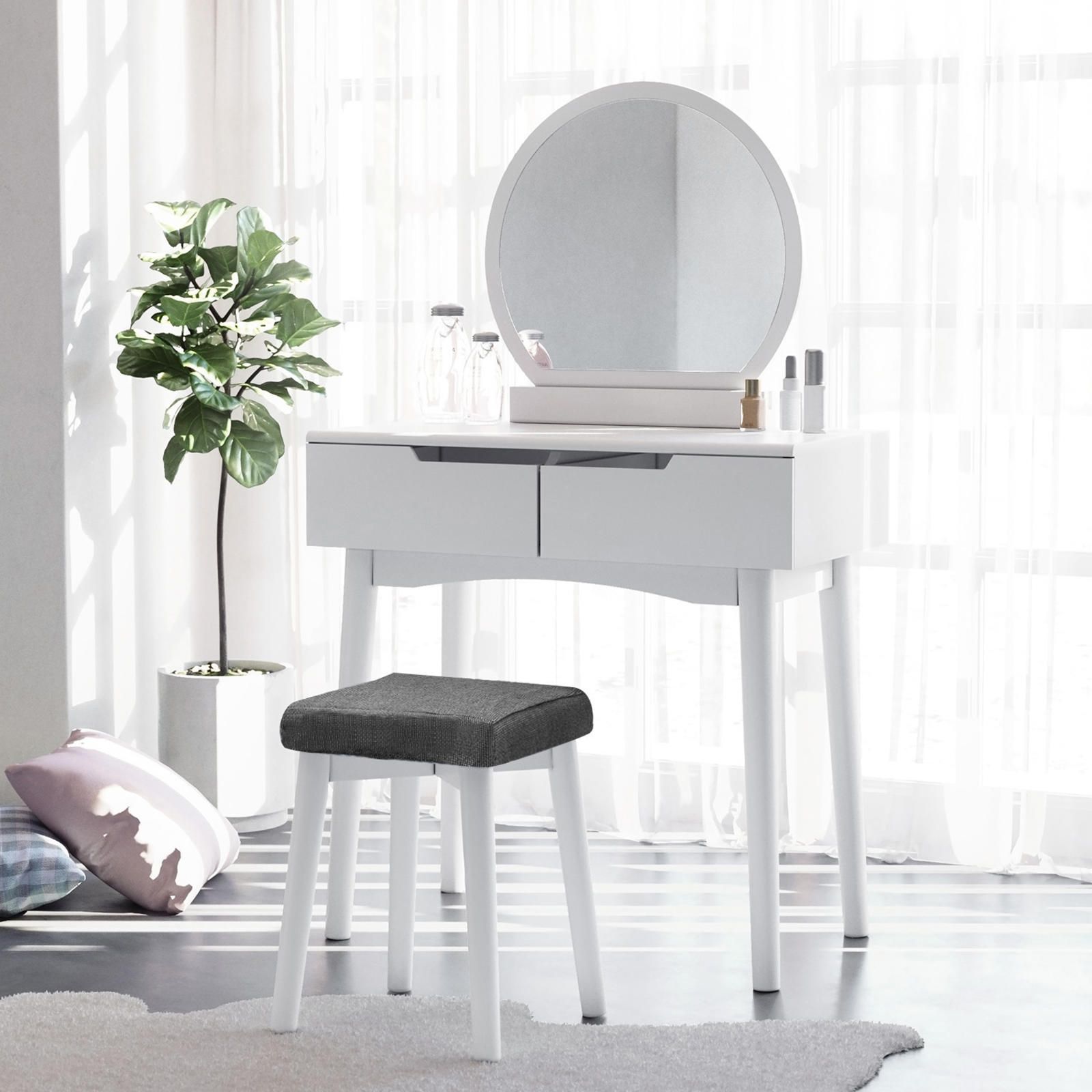 Aldo Toaletní stolek s taburetem v minimalistickém designu RDT-III - Nábytek ALDO