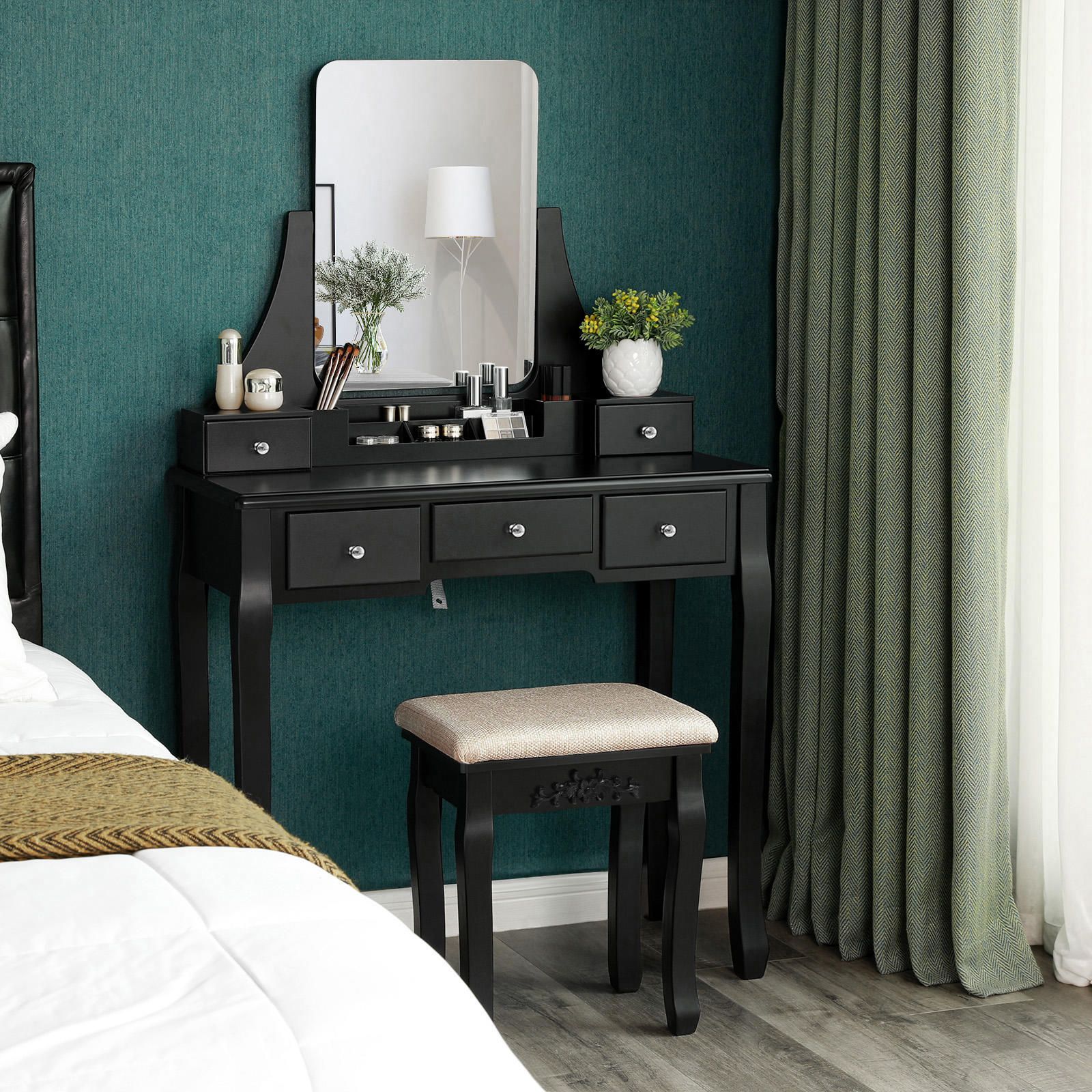 Aldo Toaletní stolek s taburetem v rustikálním designu Vanity - Nábytek ALDO