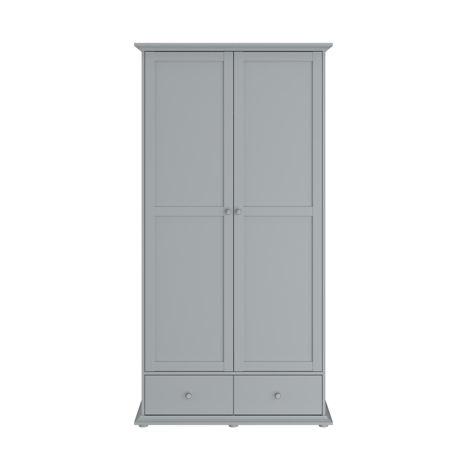 Aldo Rustikální šatní skříň dvoudveřová Margaux grey - Nábytek ALDO