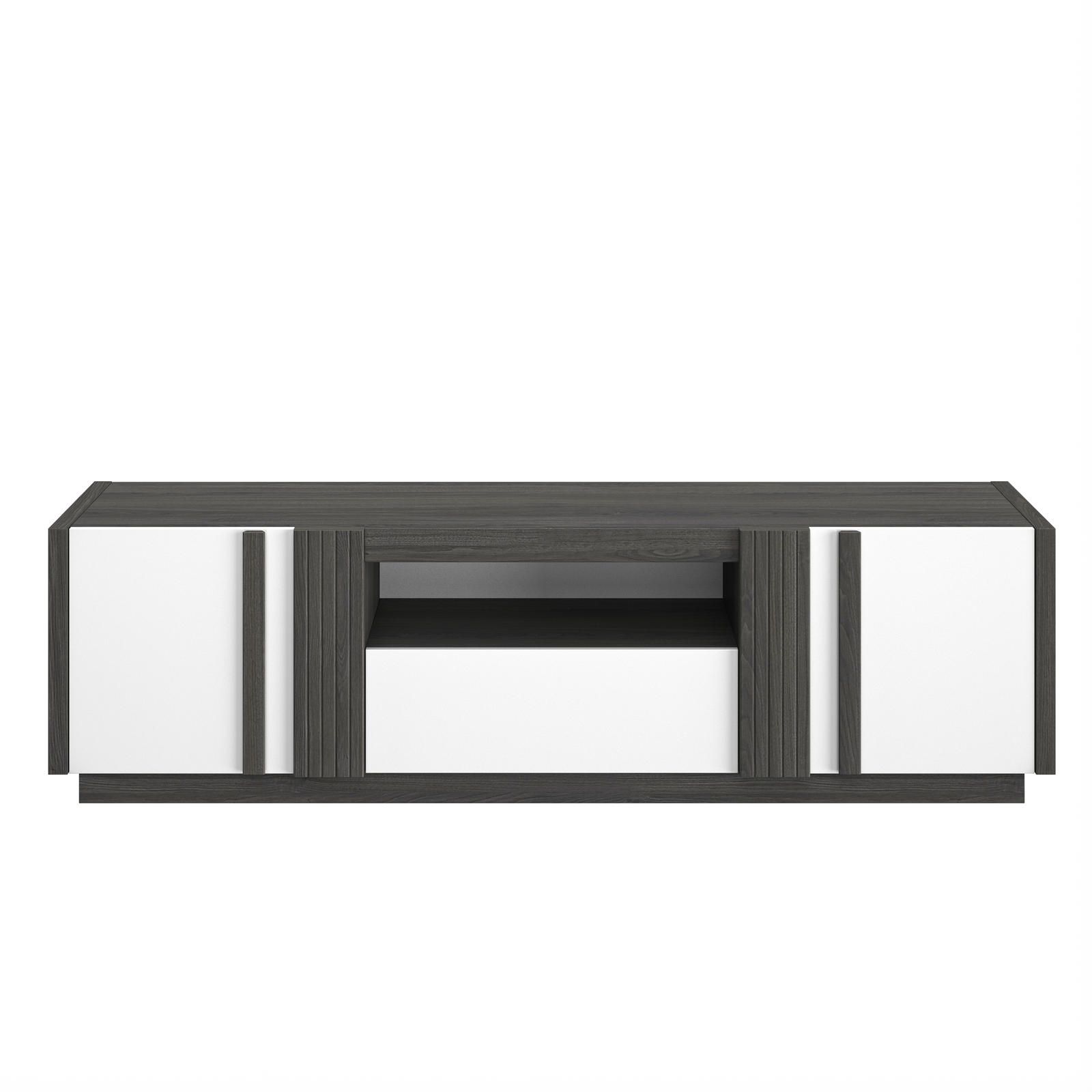Aldo Televizní stolek v minimalistickém designu Aston black - Nábytek ALDO
