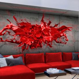 Murando DeLuxe 3D tapeta červená skvrna Velikost (šířka x výška): 400x280 cm