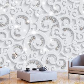 Murando DeLuxe Samolepicí tapeta bílá elegance Velikost (šířka x výška): 294x210 cm