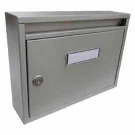 Nerezová poštovní schránka E-01 - Imola s hloubkou 60 mm, pro formát zásilek do A4