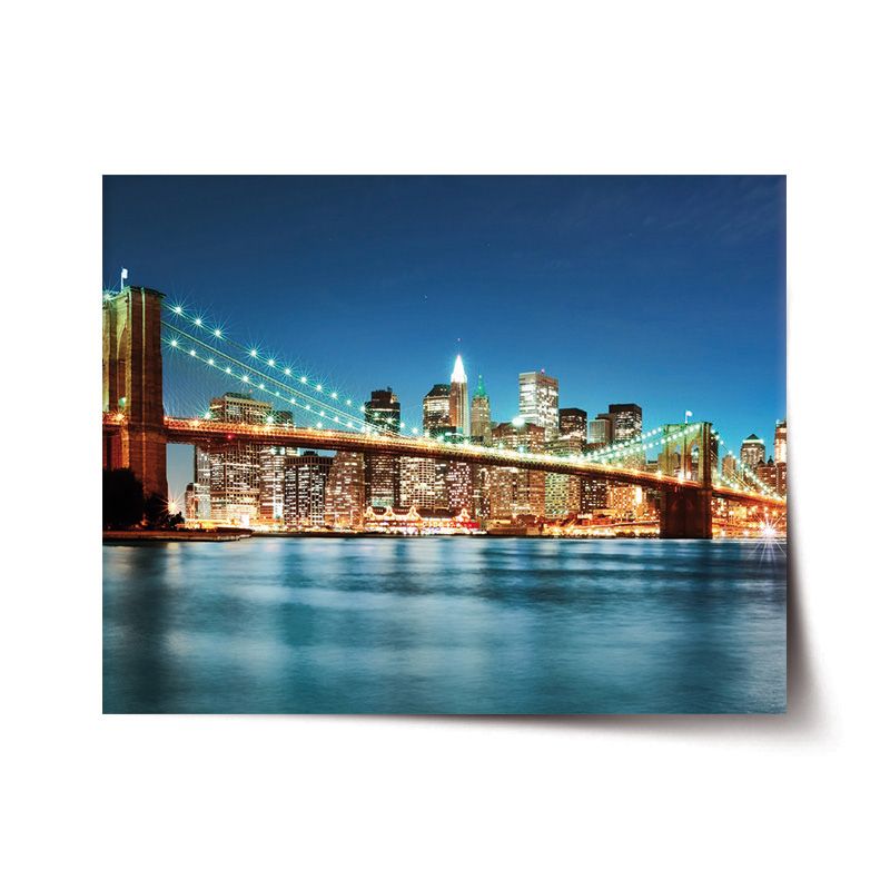 Plakát SABLIO - Rozsvícený most 2 60x40 cm - E-shop Sablo s.r.o.