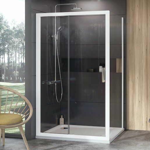 Boční zástěna ke sprchovým dveřím 90x190 cm Ravak 10° bílá 9UV70100Z1 - Siko - koupelny - kuchyně
