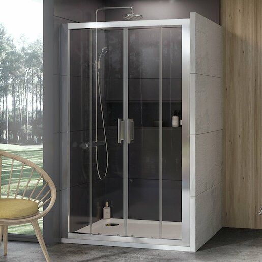 Sprchové dveře 120x190 cm Ravak 10° chrom matný 0ZKG0U00Z1 - Siko - koupelny - kuchyně