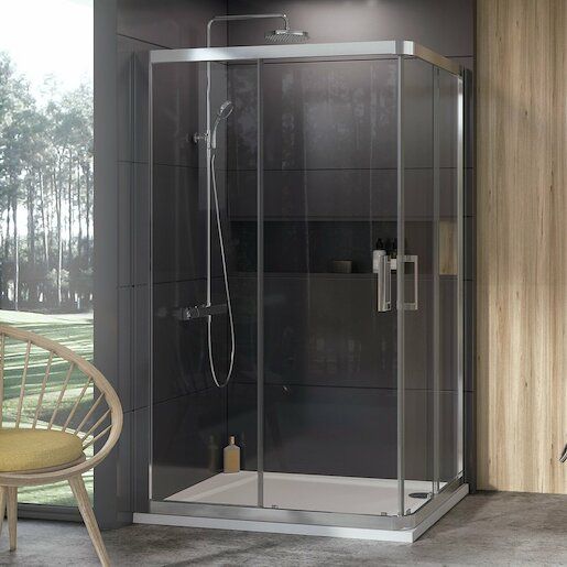 Sprchový kout 90x190 cm Ravak 10° chrom matný 1ZJ70U00Z1 - Siko - koupelny - kuchyně