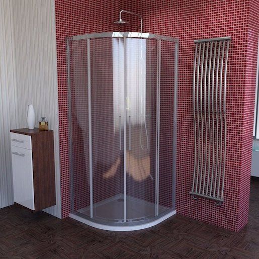 Sprchový kout čtvrtkruh 100x100 cm Polysan Lucis DL3015 - Siko - koupelny - kuchyně