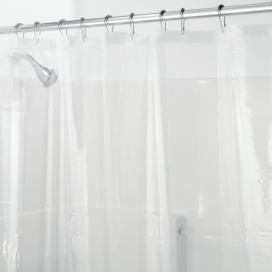 Průhledný sprchový závěs iDesign PEVA, 183 X 183 cm