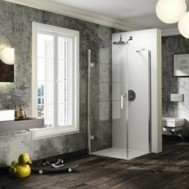 Sprchové dveře 90x200 cm levá Huppe Solva pure chrom lesklý ST2507.092.322