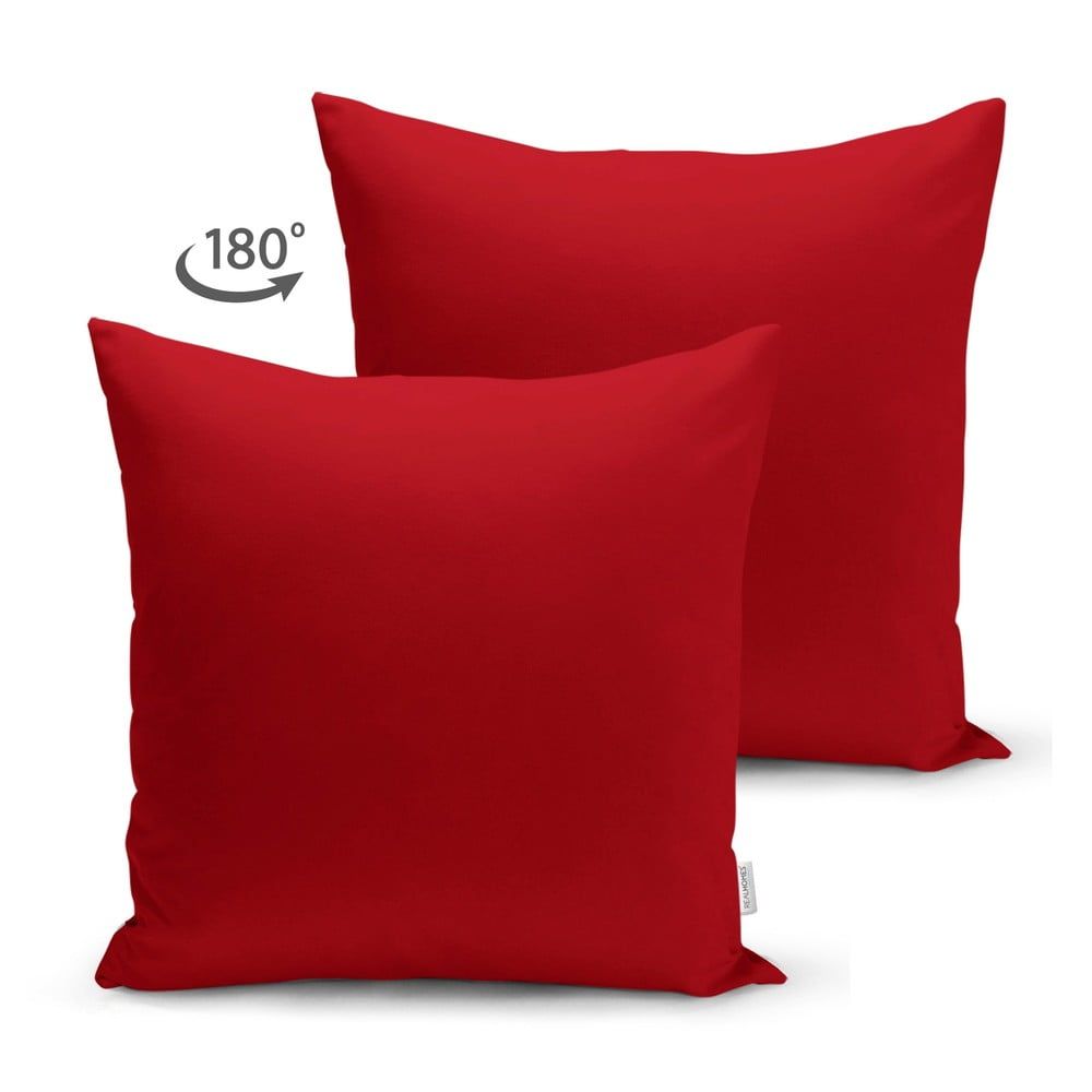 Červený povlak na polštář Minimalist Cushion Covers, 45 x 45 cm - Bonami.cz