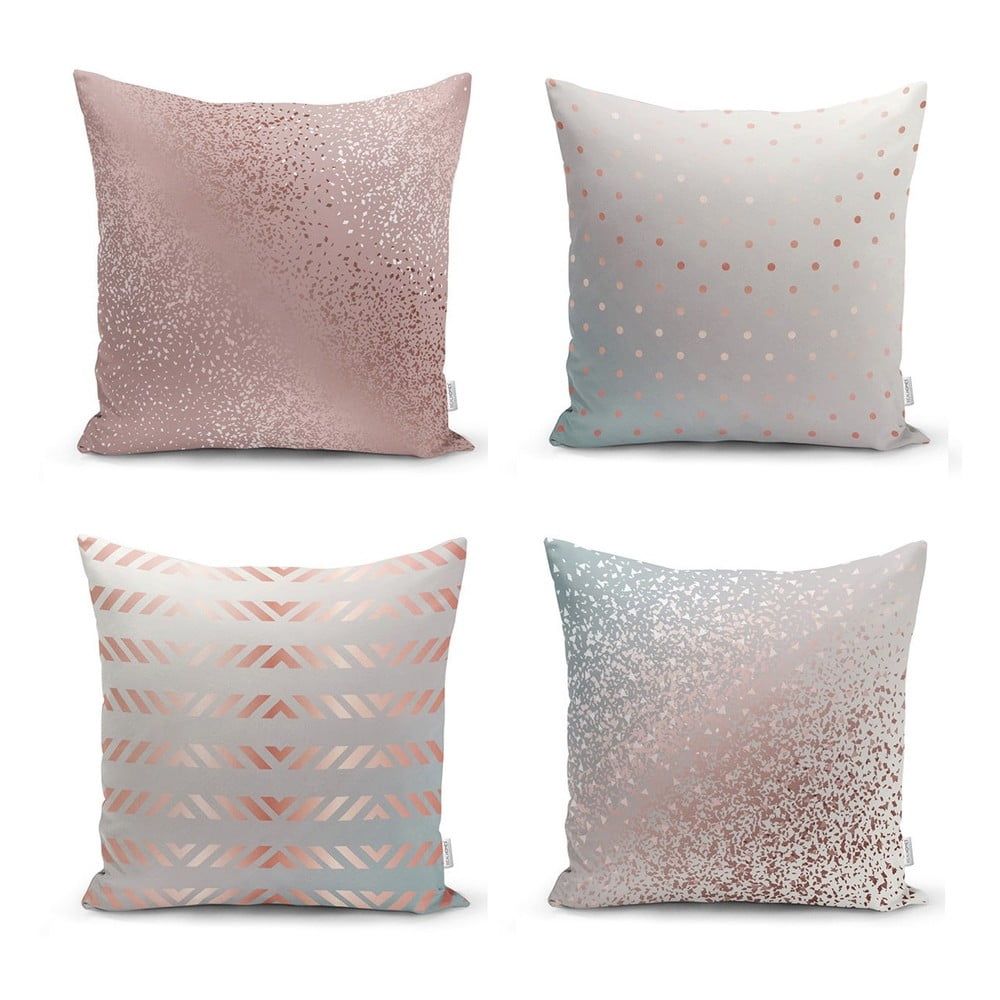 Sada 4 povlaků na polštáře Minimalist Cushion Covers All About Pastel, 45 x 45 cm - Bonami.cz