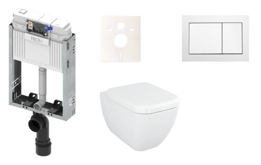 Cenově zvýhodněný závěsný WC set TECE k zazdění + WC Vitra Vitra Shift KMPLSHIFTT - Siko - koupelny - kuchyně