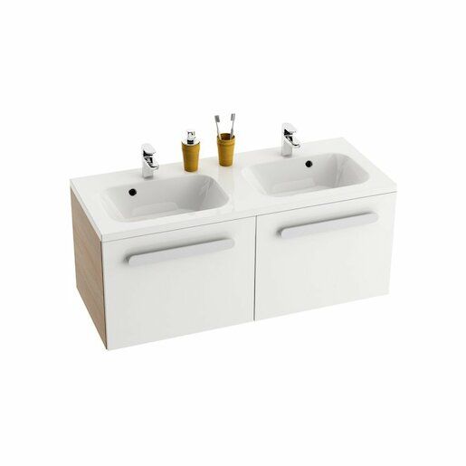 Koupelnová skříňka pod umyvadlo Ravak Chrome 120x49 cm cappuccino/bílá X000000964 - Siko - koupelny - kuchyně