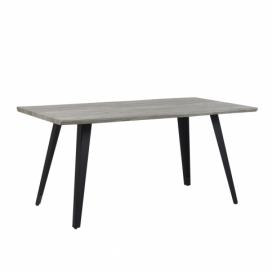 Jídelní stůl 160 x 90 cm šedé dřevo WITNEY