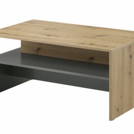 Konferenční stolek Baros 99 100 cm Dub artisan / šedý