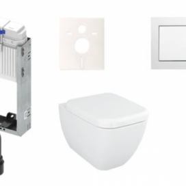 Cenově zvýhodněný závěsný WC set TECE k zazdění + WC Vitra Vitra Shift KMPLSHIFTT