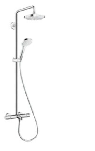 Sprchový systém Hansgrohe Croma Select E na stěnu s vanovým termostatem bílá/chrom 27352400 - Siko - koupelny - kuchyně