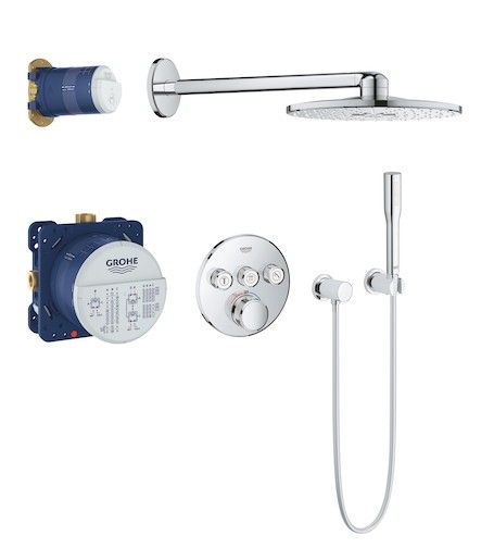 Sprchový systém Grohe Grohtherm SmartControl s termostatickou baterií chrom 34705000 - Siko - koupelny - kuchyně