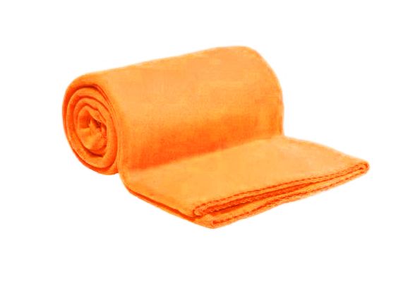 Fleecová deka oranžová 150x200 cm - Výprodej Povlečení