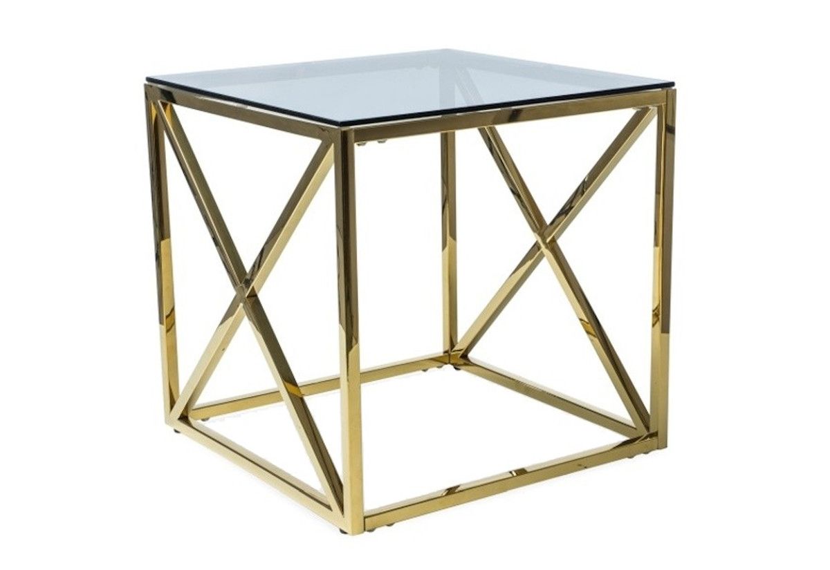 Konferenční stolek JAX II, 55x55x55, zlatá - Expedo s.r.o.