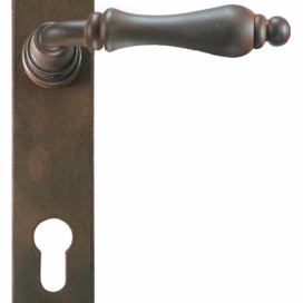 GALBUSERA Kovaná klika na dveře model 2500 - železo, antická černá