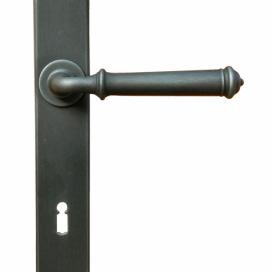 GALBUSERA Kovaná klika na dveře model 1899 - železo, antická černá